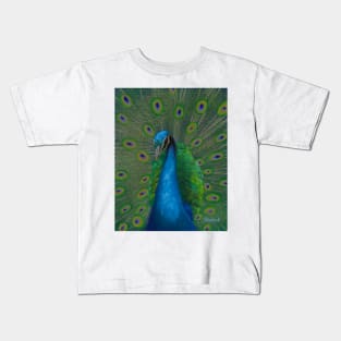 Digital painted Peacock Kids T-Shirt